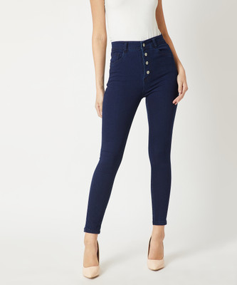 Miss Chase Skinny Women Dark Blue Jeans