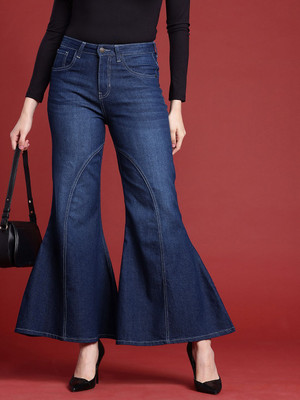 all about you Boot-Leg Women Blue Jeans