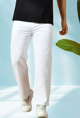 JEANBERRY Loose Fit Men White Jeans