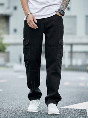 HouseOfCommon Loose Fit Men Black Jeans