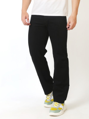 Wanted Straight Fit Men Black Jeans