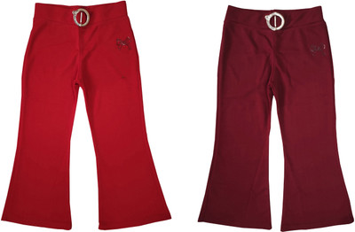 LOVO Flared Girls Multicolor Jeans(Pack of 2)