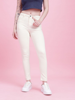 Dressberry Skinny Women White Jeans