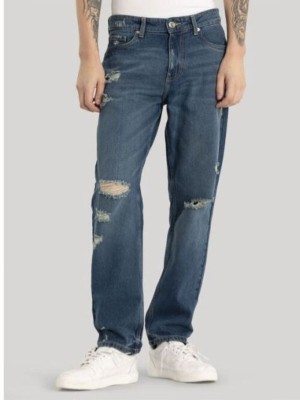 Msgoldeen Creation Regular Men Dark Blue Jeans