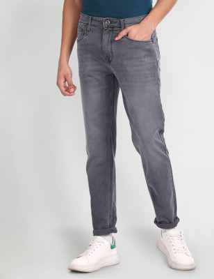 FLYING MACHINE Tapered Fit Men Dark Grey Jeans