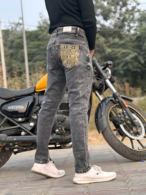 Styzon Regular Men Dark Blue Jeans