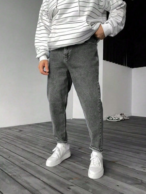 Haadiya store Slim Men Grey Jeans