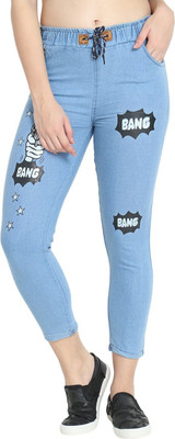 HouseOfCommon Jogger Fit Women Light Blue Jeans