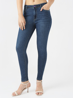 Kraus Jeans Women High-Rise Skinny Jeans Skinny Women Dark Blue Jeans