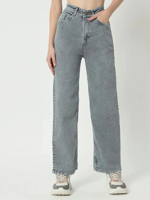 M MODDY Straight Fit Women Grey Jeans