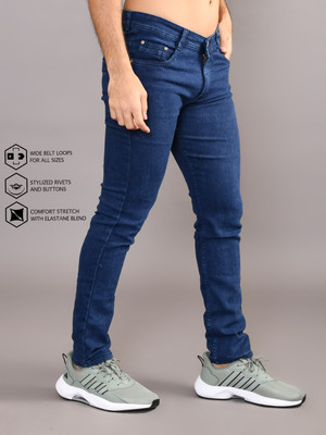 Lzard Men Slim Mid Rise Blue Jeans For Rs. 399 @ 83 %
