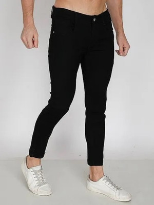 POKHINDA Skinny Men Gold Jeans