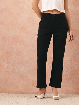 all about you Straight Fit Women Black Jeans