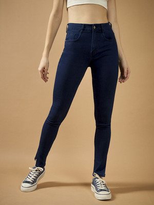 DOLCE CRUDO Skinny Women Dark Blue Jeans