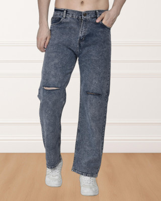 METRONAUT Loose Fit Men Dark Grey Jeans