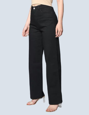 Moda Rapido Loose Fit Women Black Jeans
