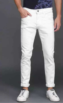 PYKAR Slim Men White Jeans