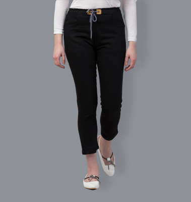 Maniere Creations Jogger Fit Women Black Jeans