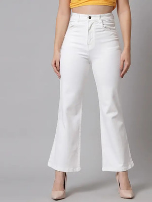 KOTTY Flared Women White Jeans