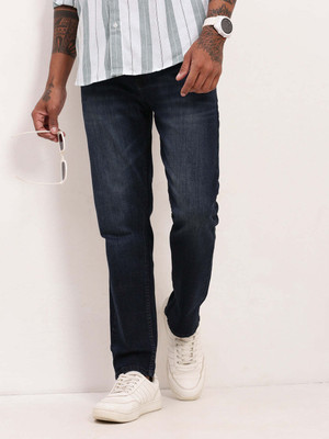 SHOWOFFFF Straight Fit Men Dark Blue Jeans