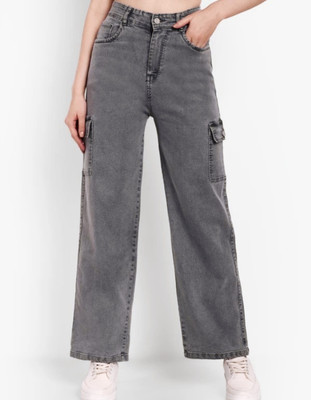 Fahionable Hub Regular Women Grey Jeans
