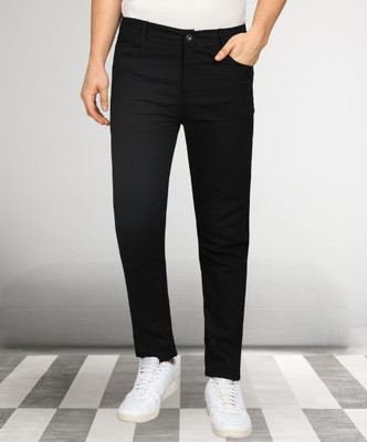 RusticBlooms Slim Men Black Jeans