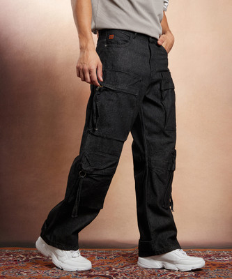 CAMPUS SUTRA Relaxed Fit Men Black Jeans