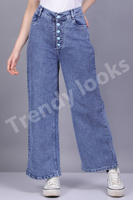 TRENDY LOOKS Boot-Leg Women Light Blue Jeans