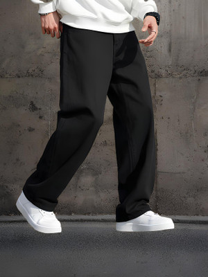 INDIVANE Relaxed Fit Men Black Jeans