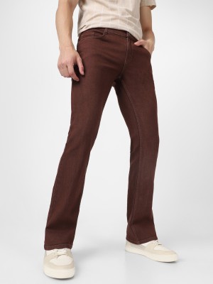Urbano Fashion Boot-Leg Men Brown Jeans