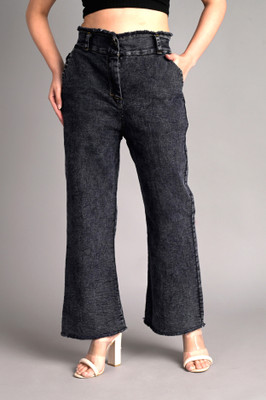 Tuley Boot-Leg Women Black Jeans