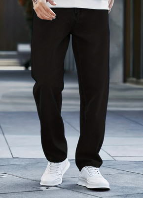 JAAR Loose Fit Men Black Jeans
