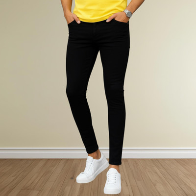 Koetler Skinny Men Black Jeans