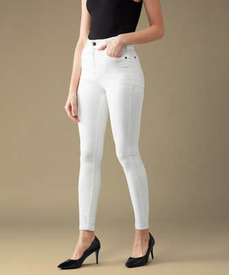 DOLCE CRUDO Skinny Women White Jeans