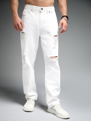 High Star Relaxed Fit Men White Jeans
