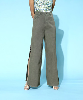 SASSAFRAS Regular Women Green Jeans