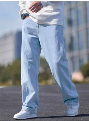 FOXIEFIT Relaxed Fit Men Light Blue Jeans