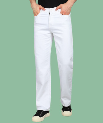 METRONAUT Loose Fit Men White Jeans