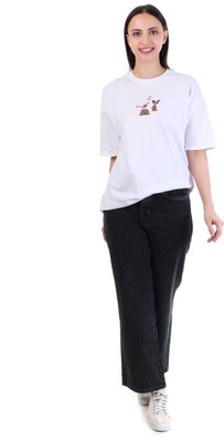 YES TEN Loose Fit Women Black Jeans