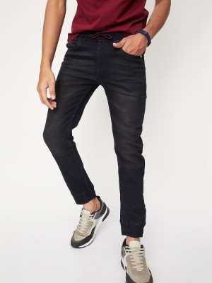 MAX Jogger Fit Boys Black Jeans