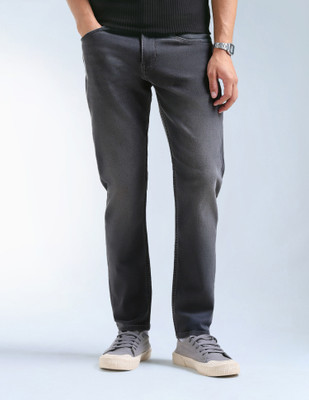 FLYING MACHINE Tapered Fit Men Black Jeans