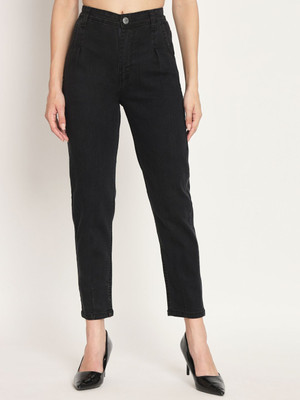 AngelFab Slim Women Black Jeans