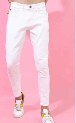 SAZE ENTERPRISES Slim Men White Jeans