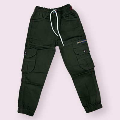 ICONIC ME Jogger Fit Boys Dark Green Jeans
