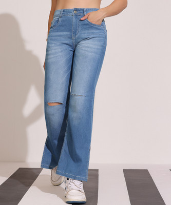 DOLCE CRUDO Flared Women Blue Jeans