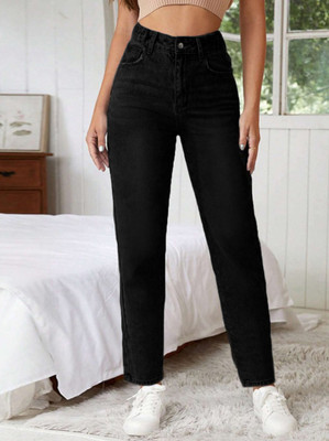 WaltZ Tapered Fit Women Black Jeans