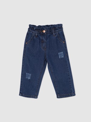 MAX Regular Baby Girls Blue Jeans