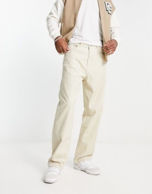 RileyRush Relaxed Fit Men Beige Jeans