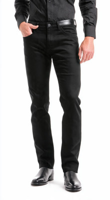 sikonex Relaxed Fit Men Black Jeans