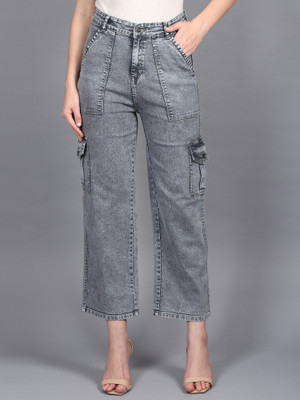 Robecult Boyfriend Women Dark Grey Jeans
